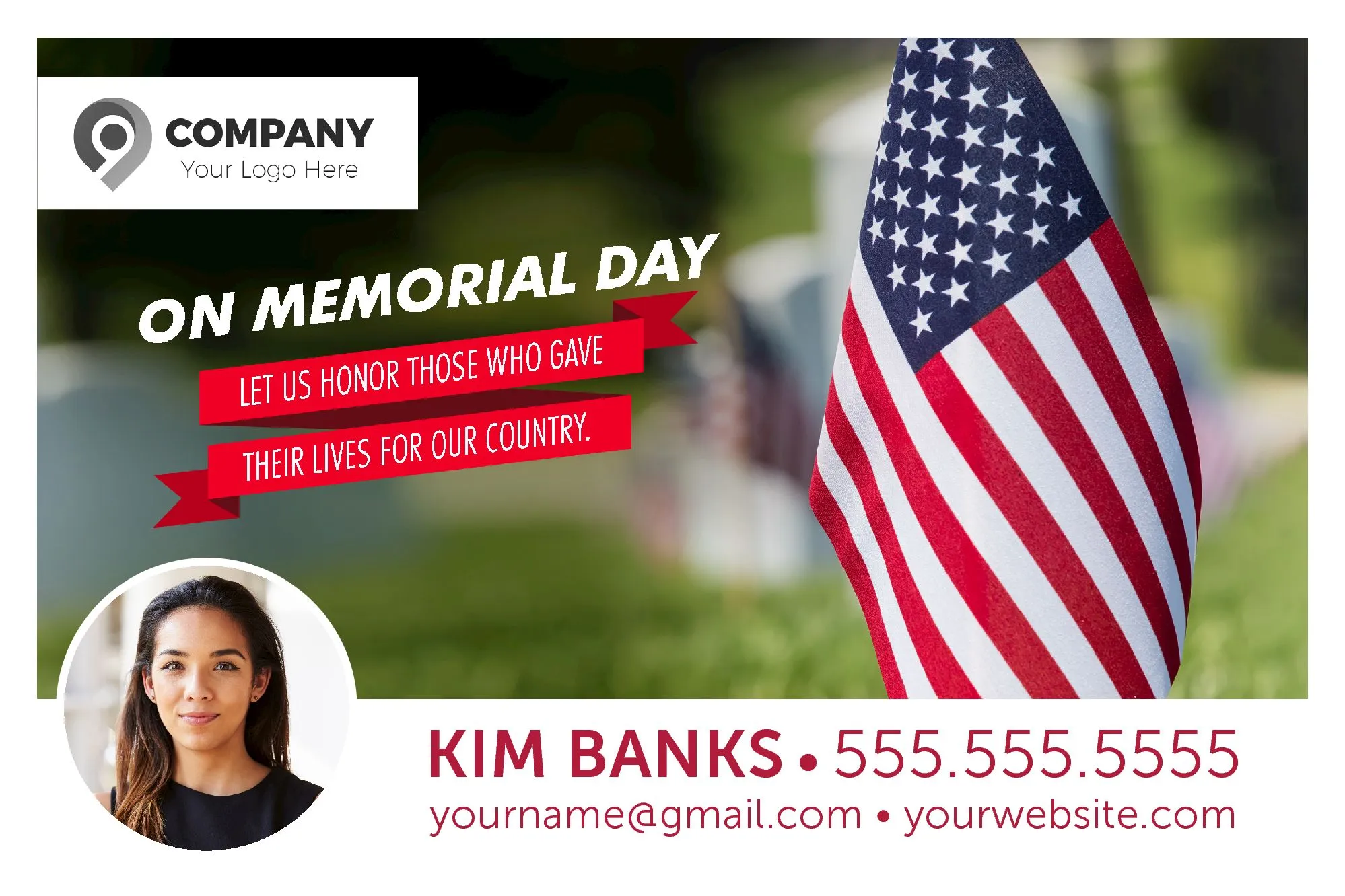 Memorial day postcard