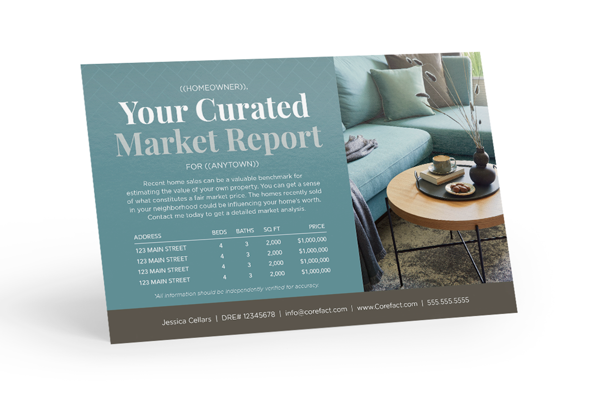 past client postcard market report