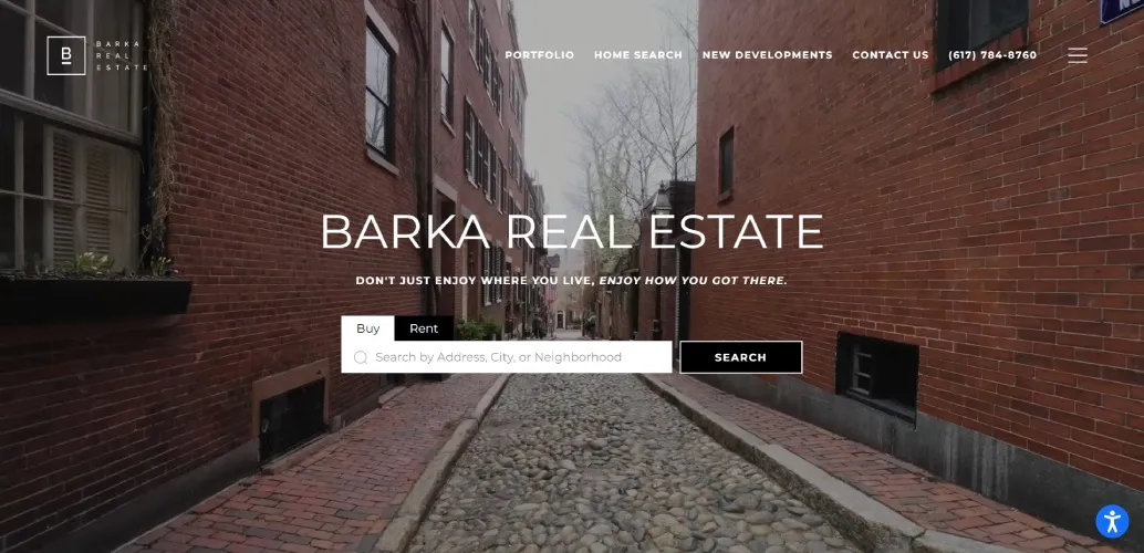 Screenshot of a custom Placester website