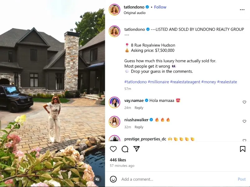 Listed and sold Instagram post by @tatlondono