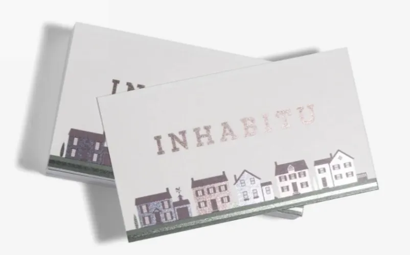 Foil business cards.